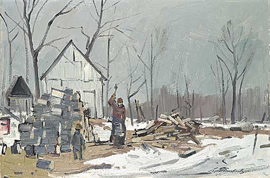 George Lorne Holland Bouchard (1913-1978) - The Wood Chopper, St. Placide, Que.