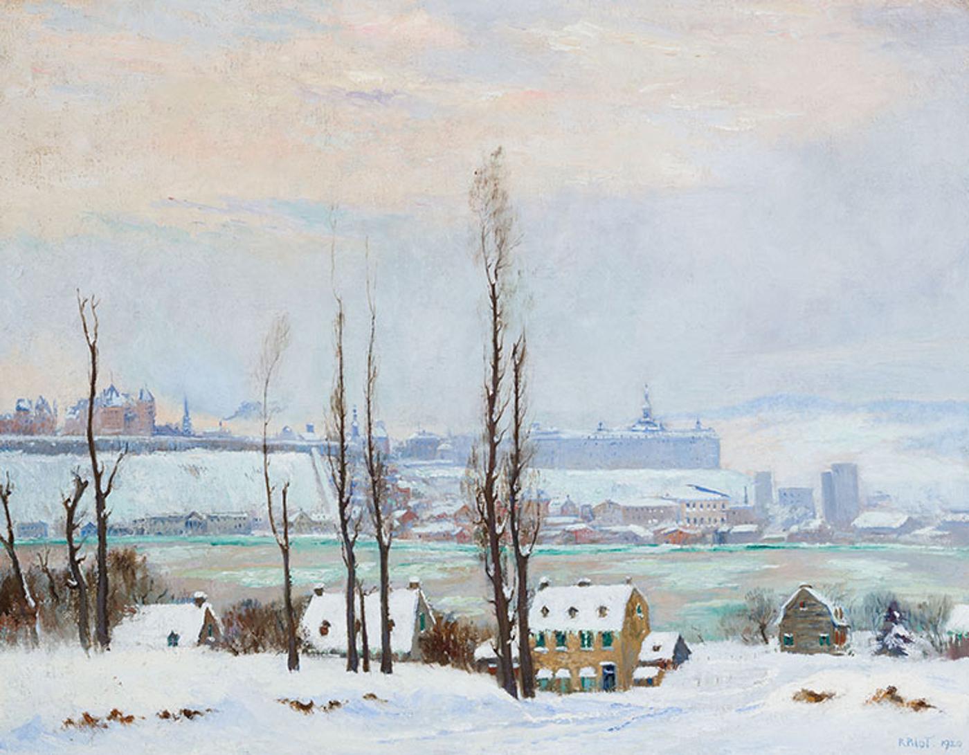 Robert Wakeham Pilot (1898-1967) - Quebec City from Lévis