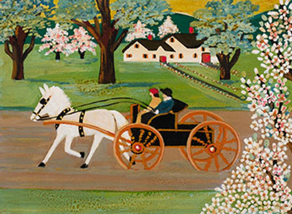 Maud Kathleen Lewis (1903-1970) - Horse-Drawn Carriage