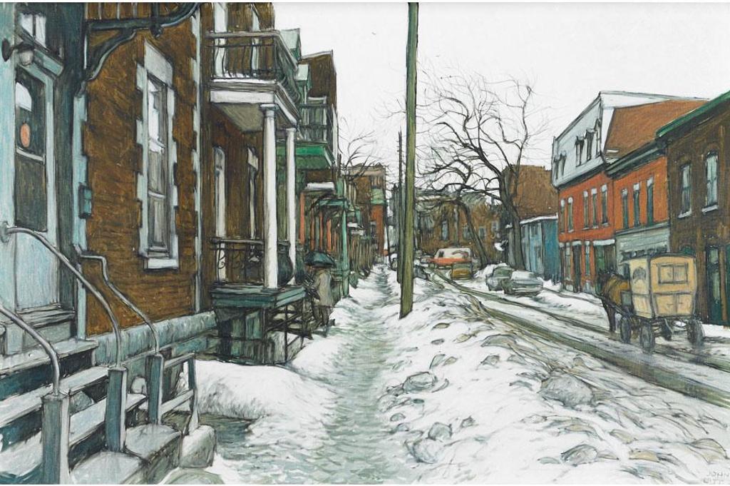 John Geoffrey Caruthers Little (1928-1984) - Rue St. Christophe, D’Autre Fois, Montreal, 1988