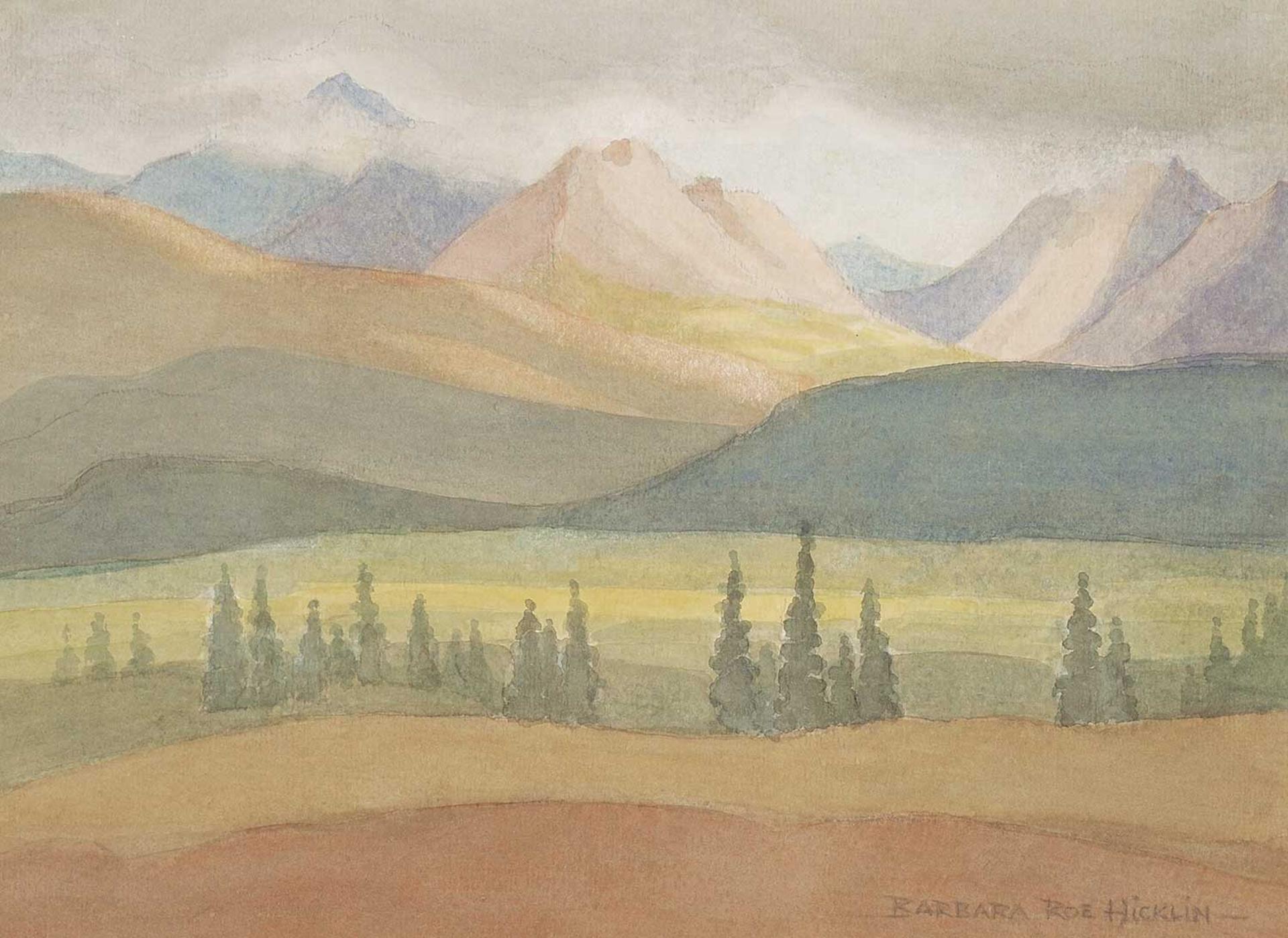 Barbara Roe Hicklin (1918-2010) - South of Haines Junction