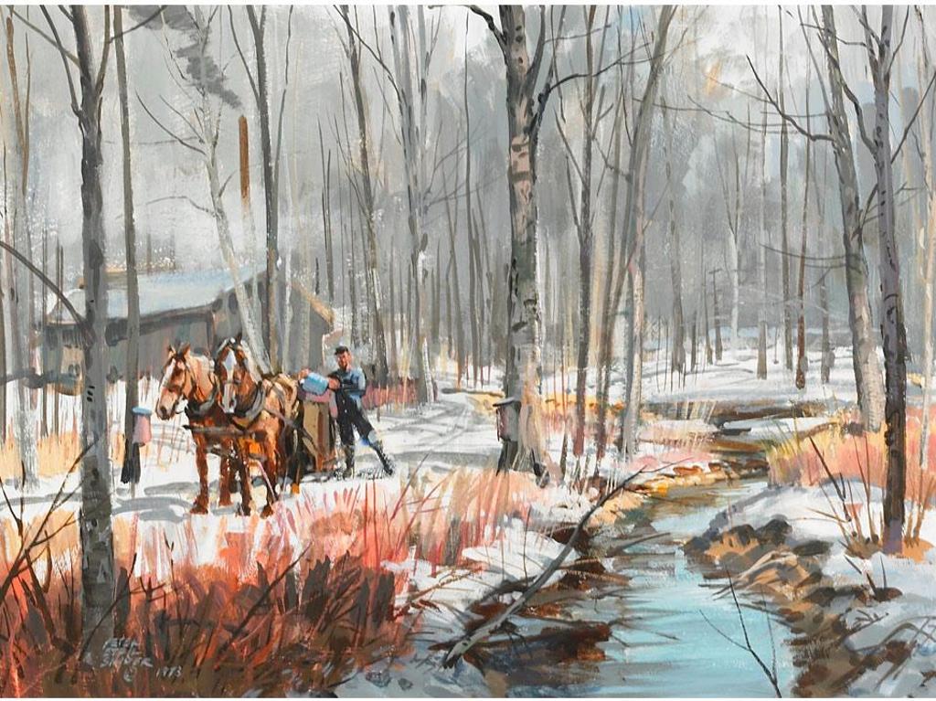 Peter Etril Snyder (1944-2017) - Stream In The Sugarbush