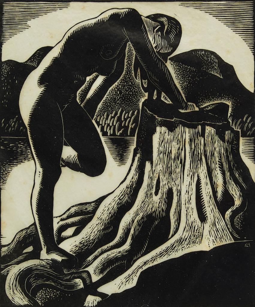 Edwin Headley Holgate (1892-1977) - Nude by a Lake