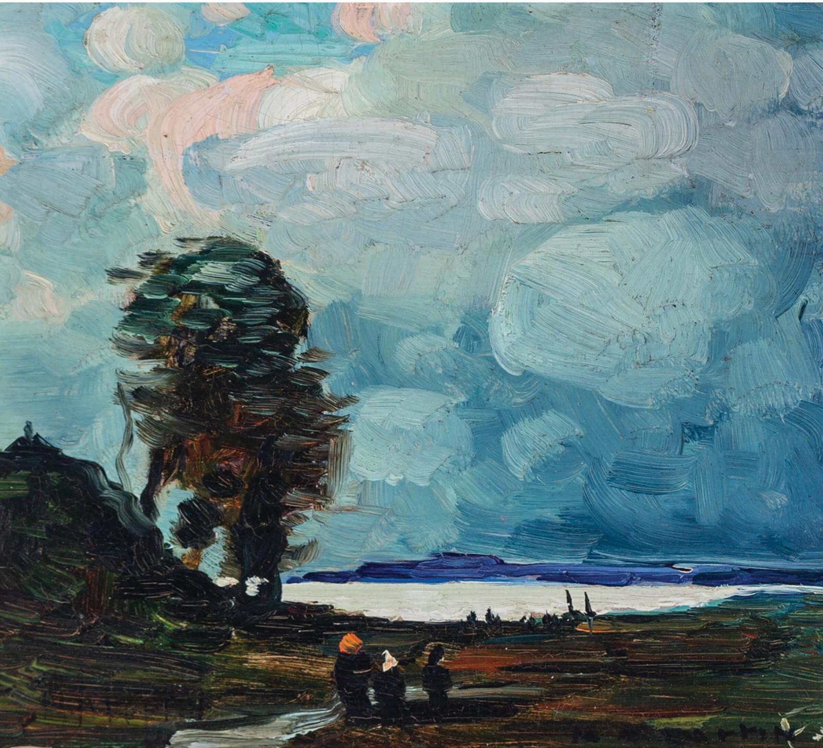 Marc-Aurèle Fortin (1888-1970) - Storm Effect, St. Eustache, Que.