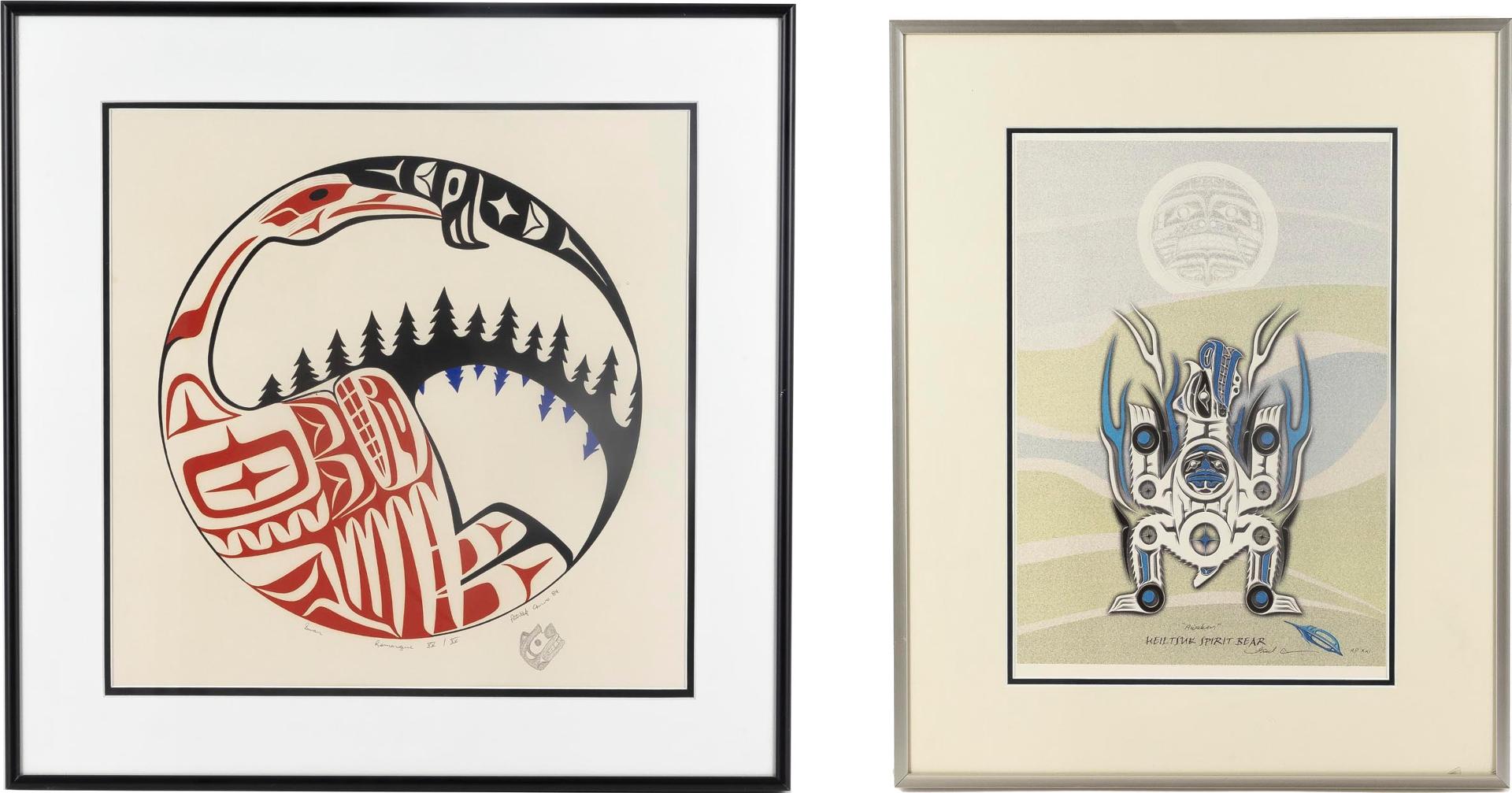 Fred Anderson (1966) - Two Works; Heiltsuk Spirit Bear Awaken And Swan, 1984