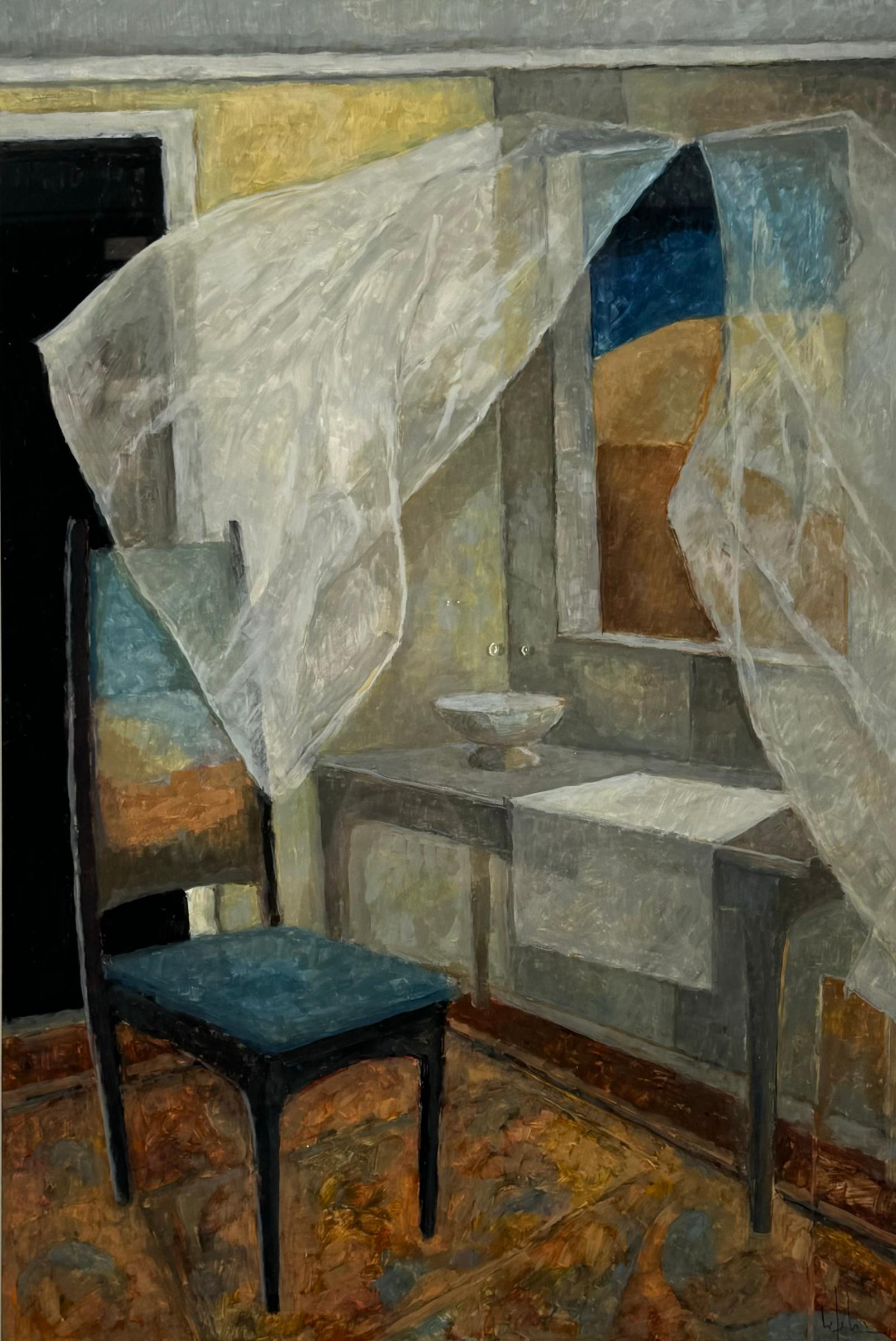 Pierre Lefebvre (1954) - Intérieur à la chaise bleue, 2012