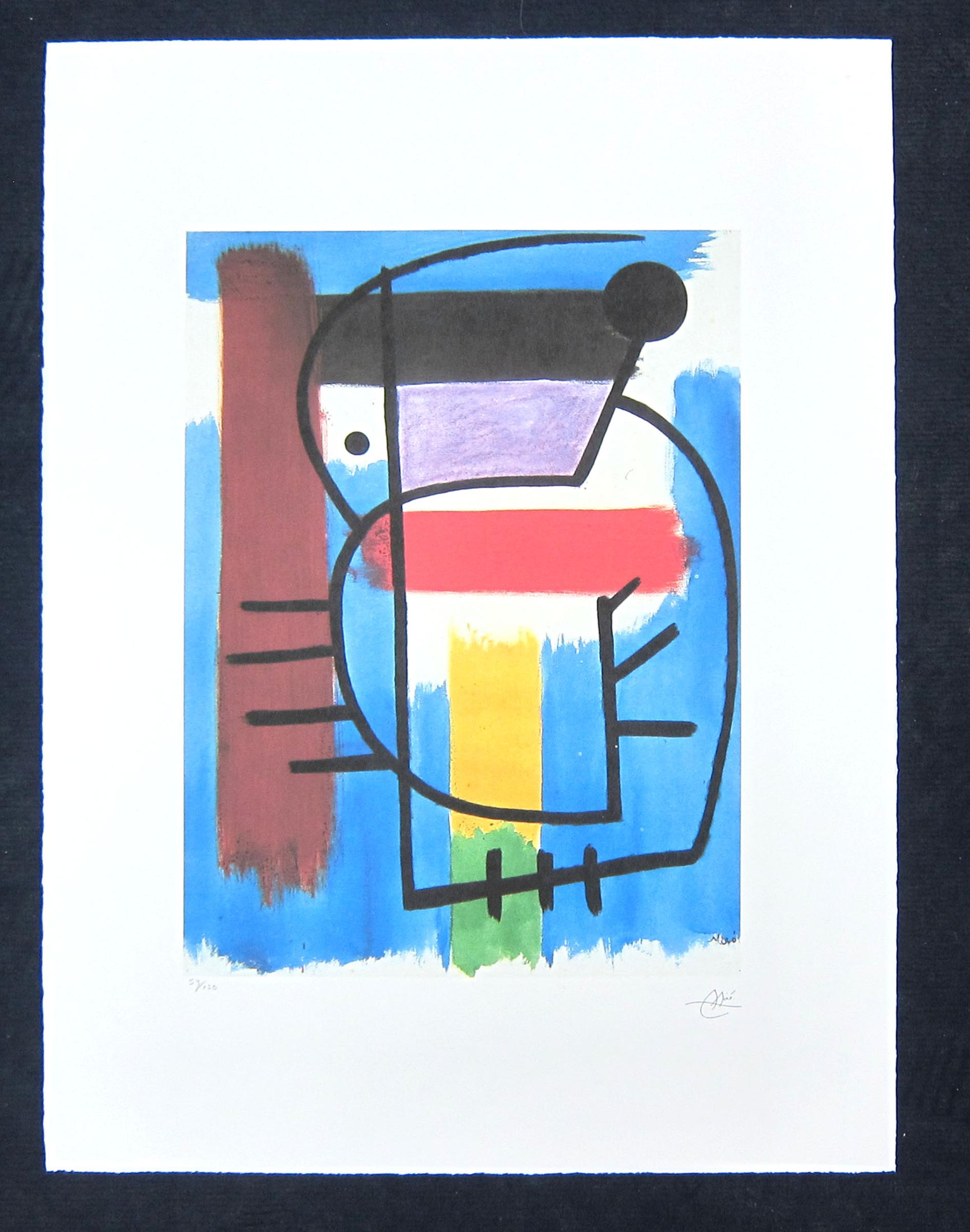 Joan Miró (1893-1983) - composition abstraite