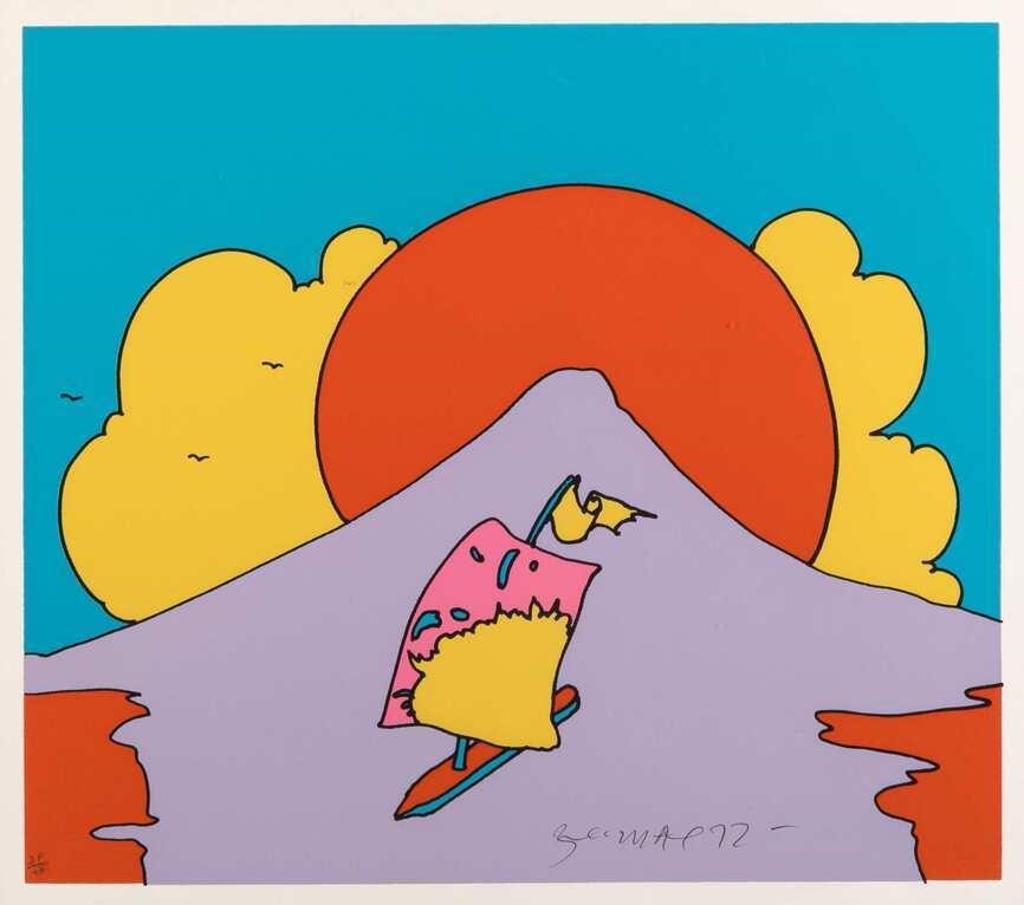 Peter Max (1937) - Floating in Peace