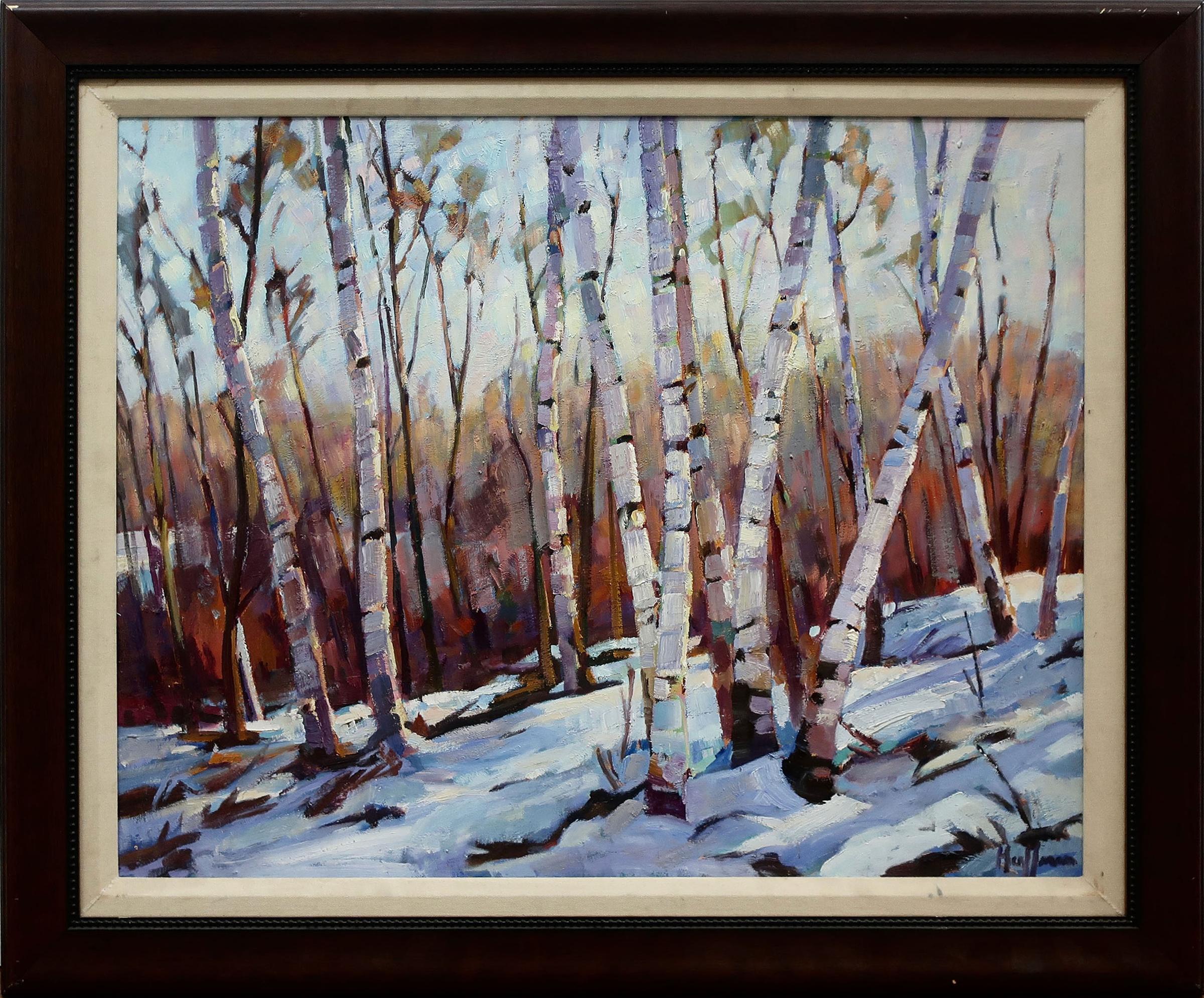 Robert Huffman (1951) - Morning In Birch Woods