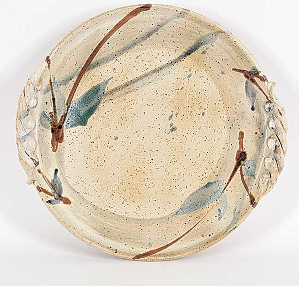 Neil James Liske (1936) - Untitled - Branch and Leaf Platter with Detailed Edging