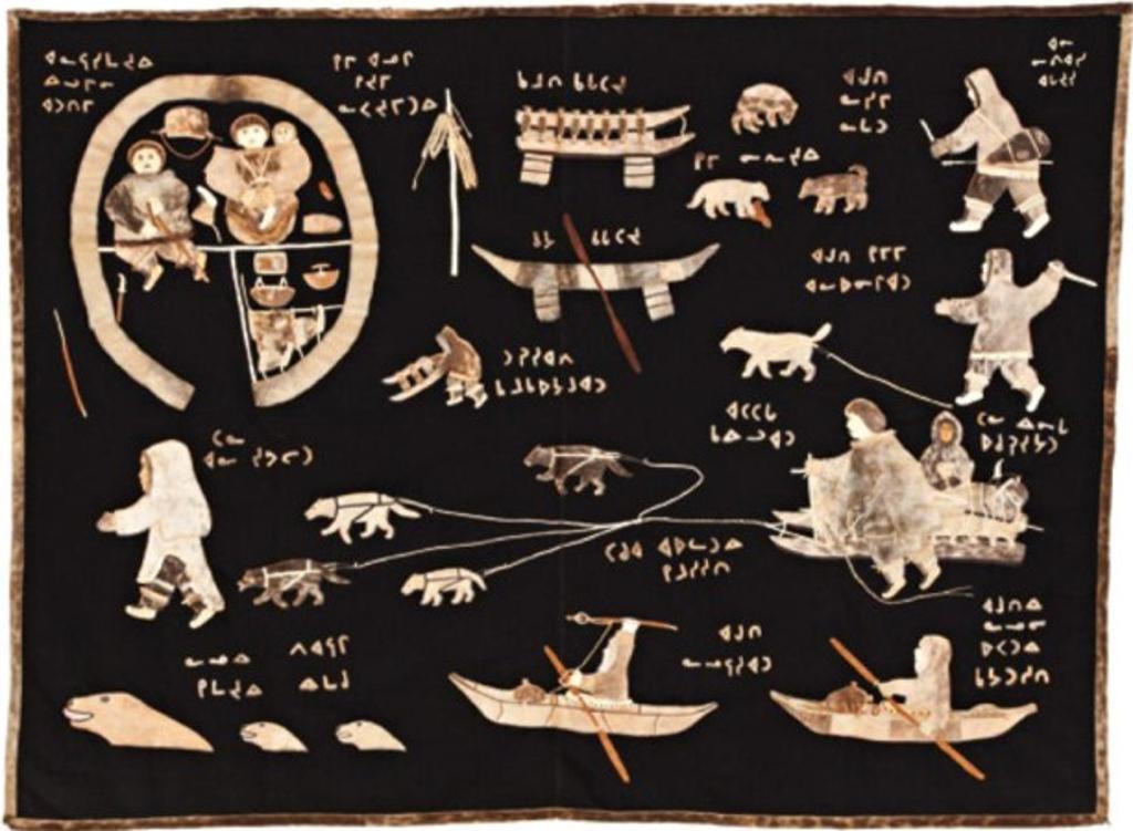 Annie Niviaxie (1930-1989) - Felt, sealskin, cotton, and embroidery floss
