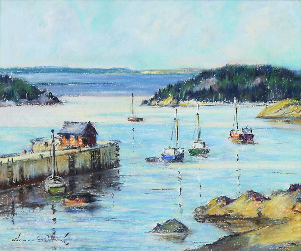 Thomas Hilton Garside (1906-1980) - Wharf At Bic - Gaspe Coast (P. Que)