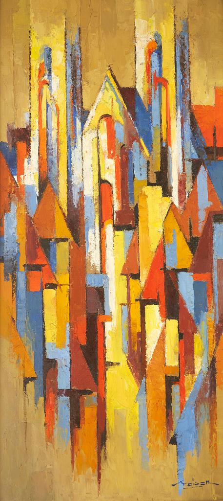 Frederick Steiger (1899-1990) - Abstract Cityscape