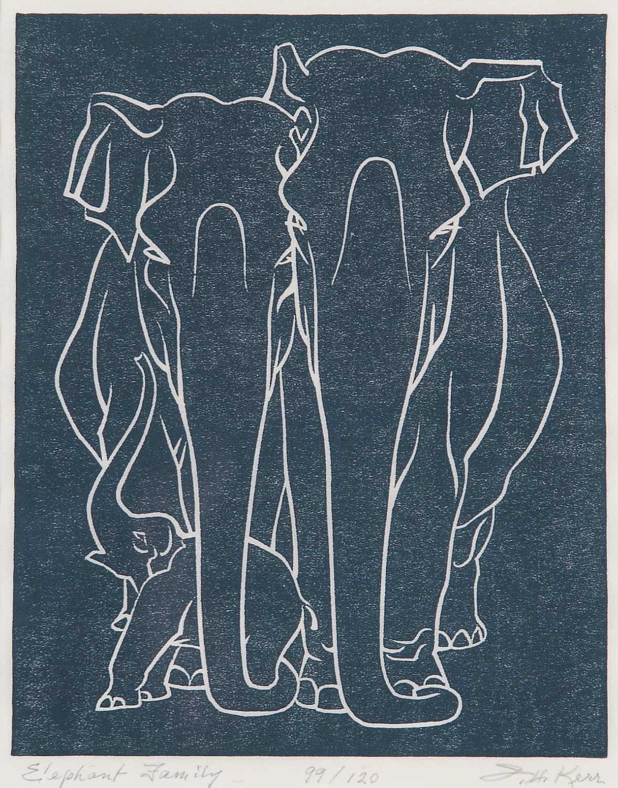 Illingworth Holey (Buck) Kerr (1905-1989) - Elephant Family  #99/120