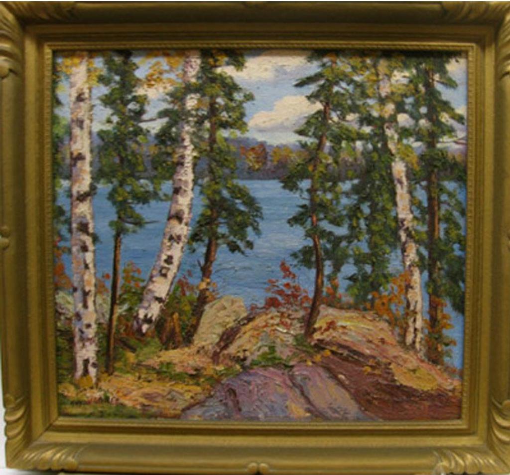 Herbert William Wagner (1889-1948) - Lake Thru Birches