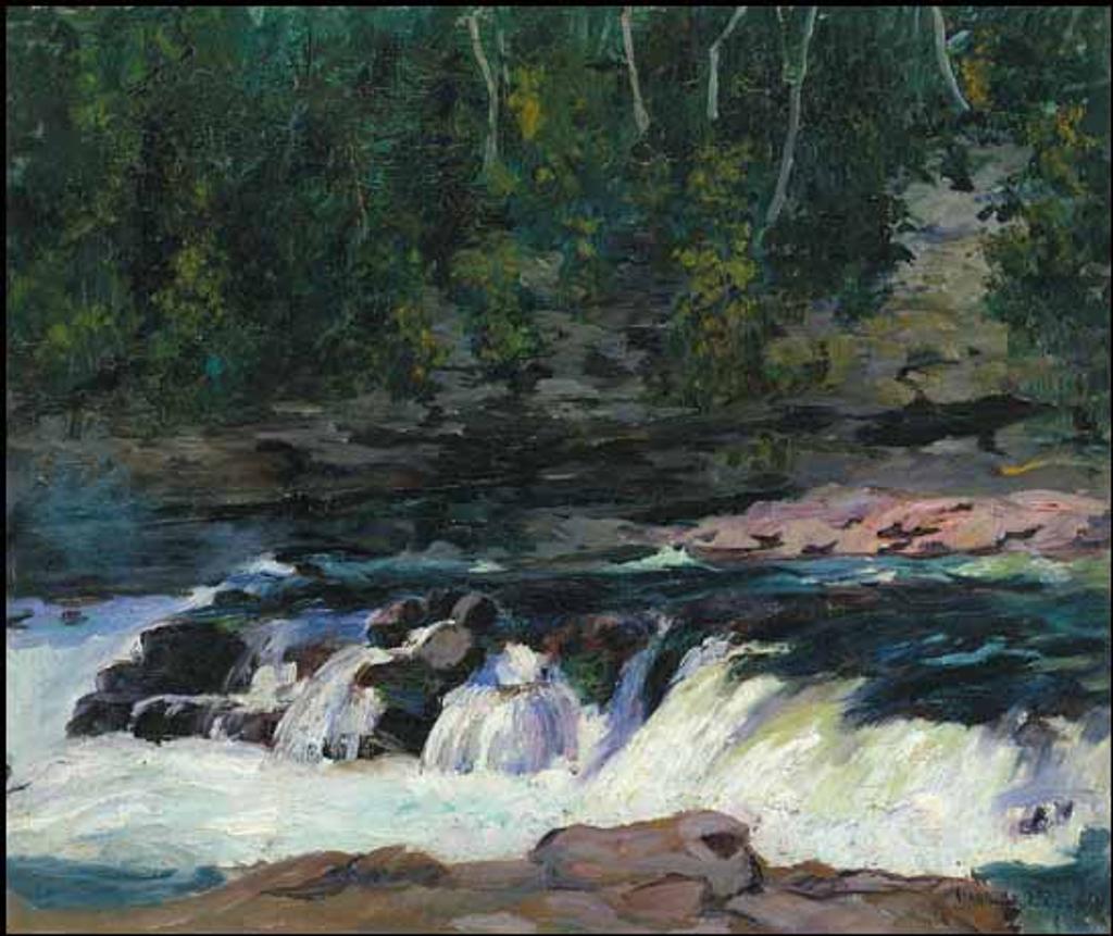 Maurice Galbraith Cullen (1866-1934) - Montmorency River Near a Bridge