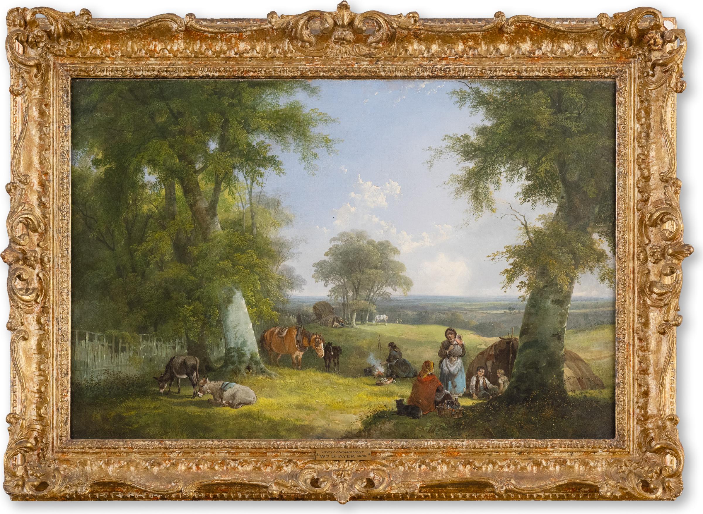William Shayer the Elder (1787-1879) - GYPSY ENCAMPMENT, 19th century