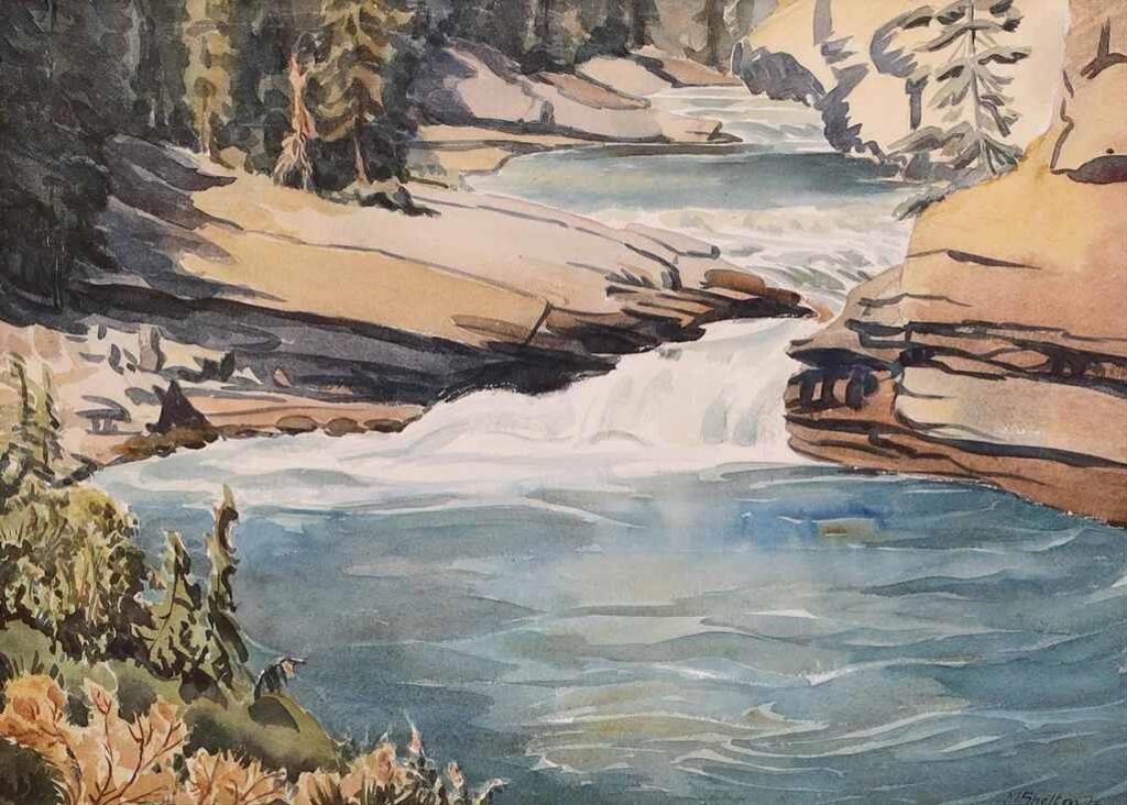 Margaret Dorothy Shelton (1915-1984) - Johnston Canyon; 1976