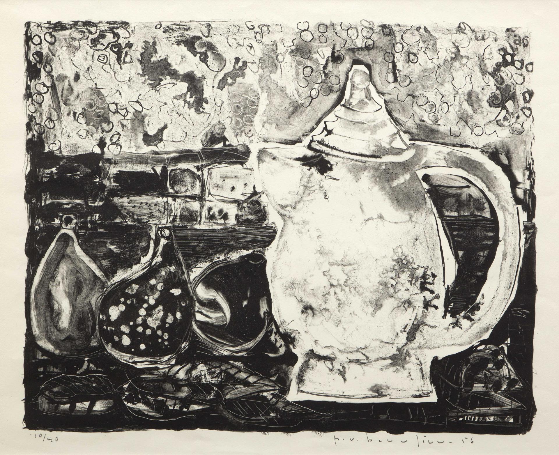 Paul Vanier Beaulieu (1910-1996) - Nature morte à la cafetière, 1956