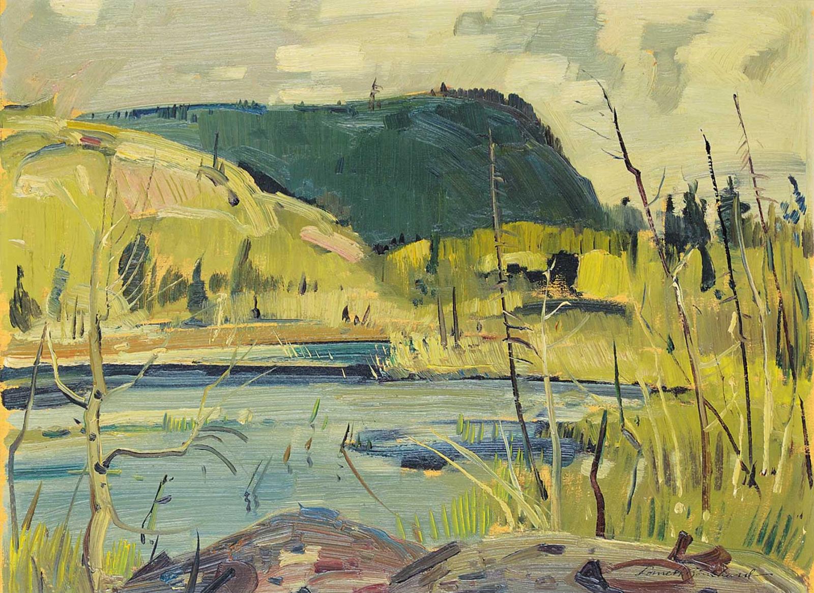 George Lorne Holland Bouchard (1913-1978) - Lake in Summer, Northern Ontario [Cobalt] August 1951