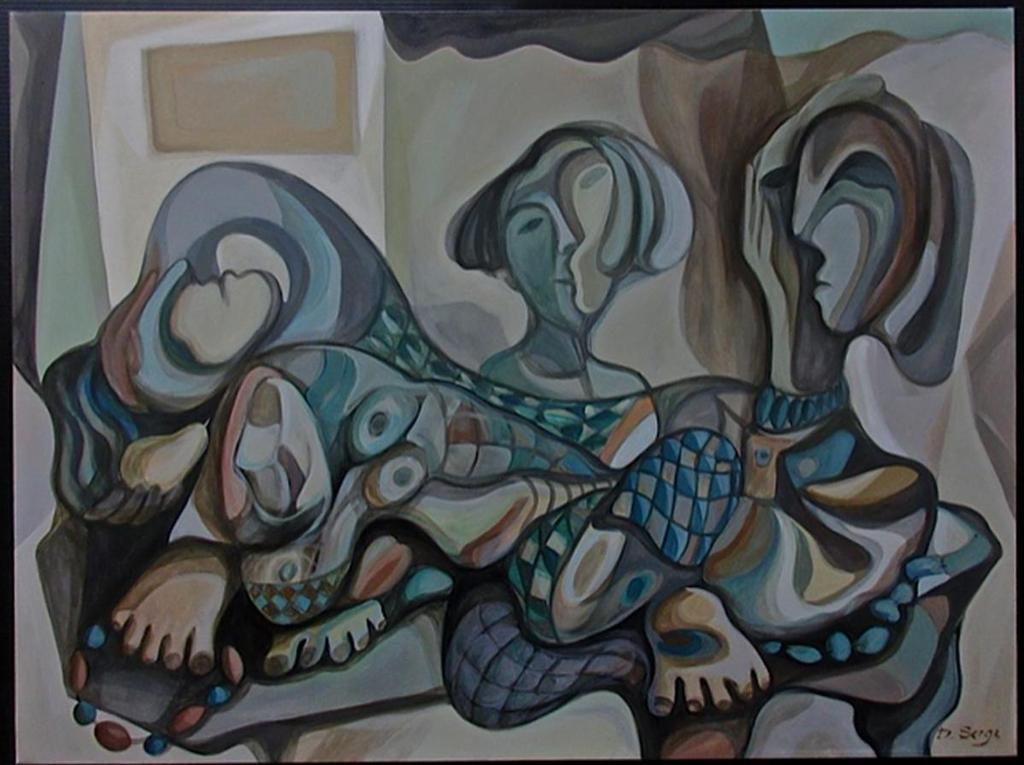 Serge Deherian (1955) - Untitled (Three Figures)