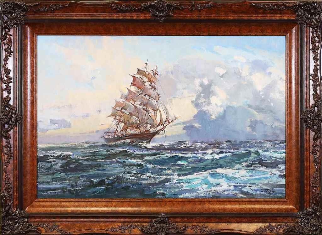 Jack [Jac] Elmo King (1920-1998) - Untitled, Sailing Ship