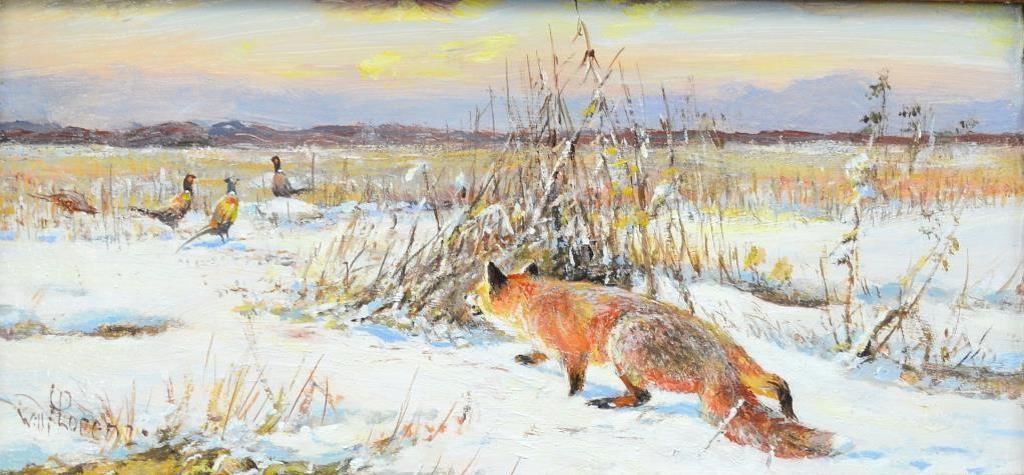 Wilhelm Lorenz (1901-1981) - Fox Hunting Pheasants
