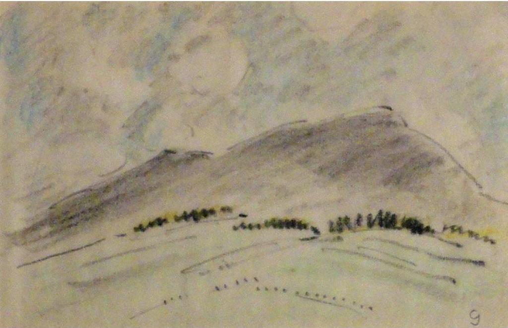 Clarence Alphonse Gagnon (1881-1942) - Landscape Sketch