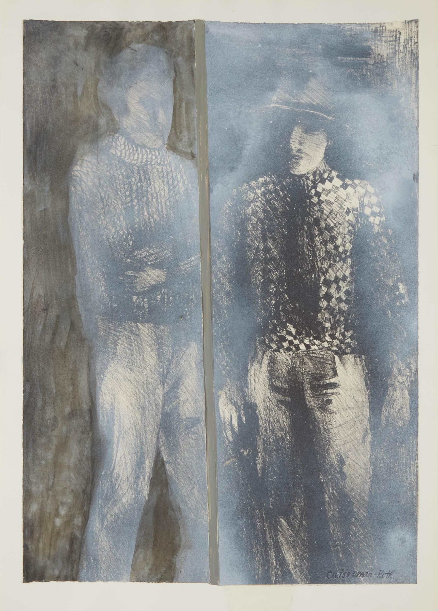 Ghitta Caiserman-Roth (1923-2005) - Untitled (Two Men)