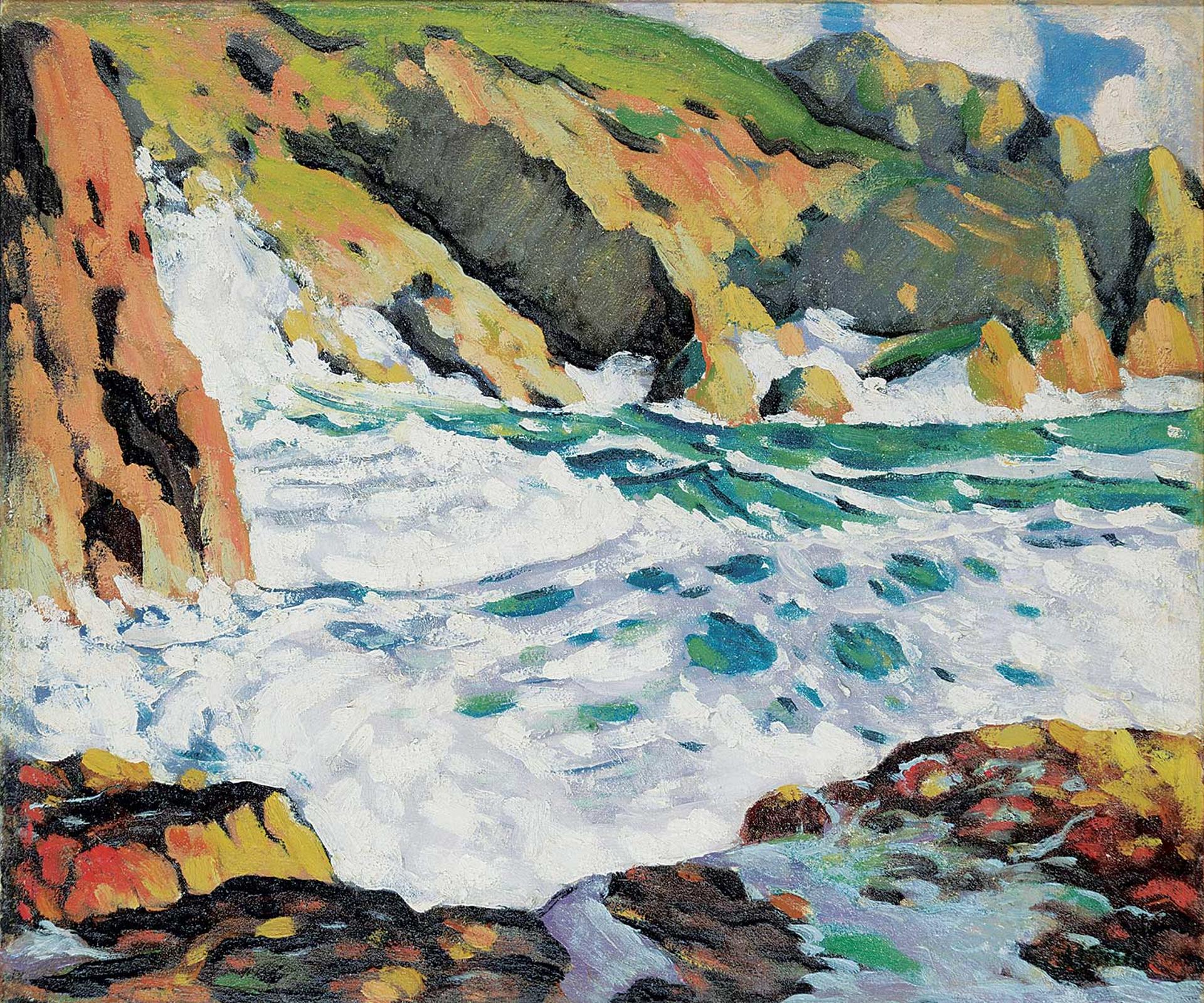 Marc-Aurèle Fortin (1888-1970) - La Mer en Furie