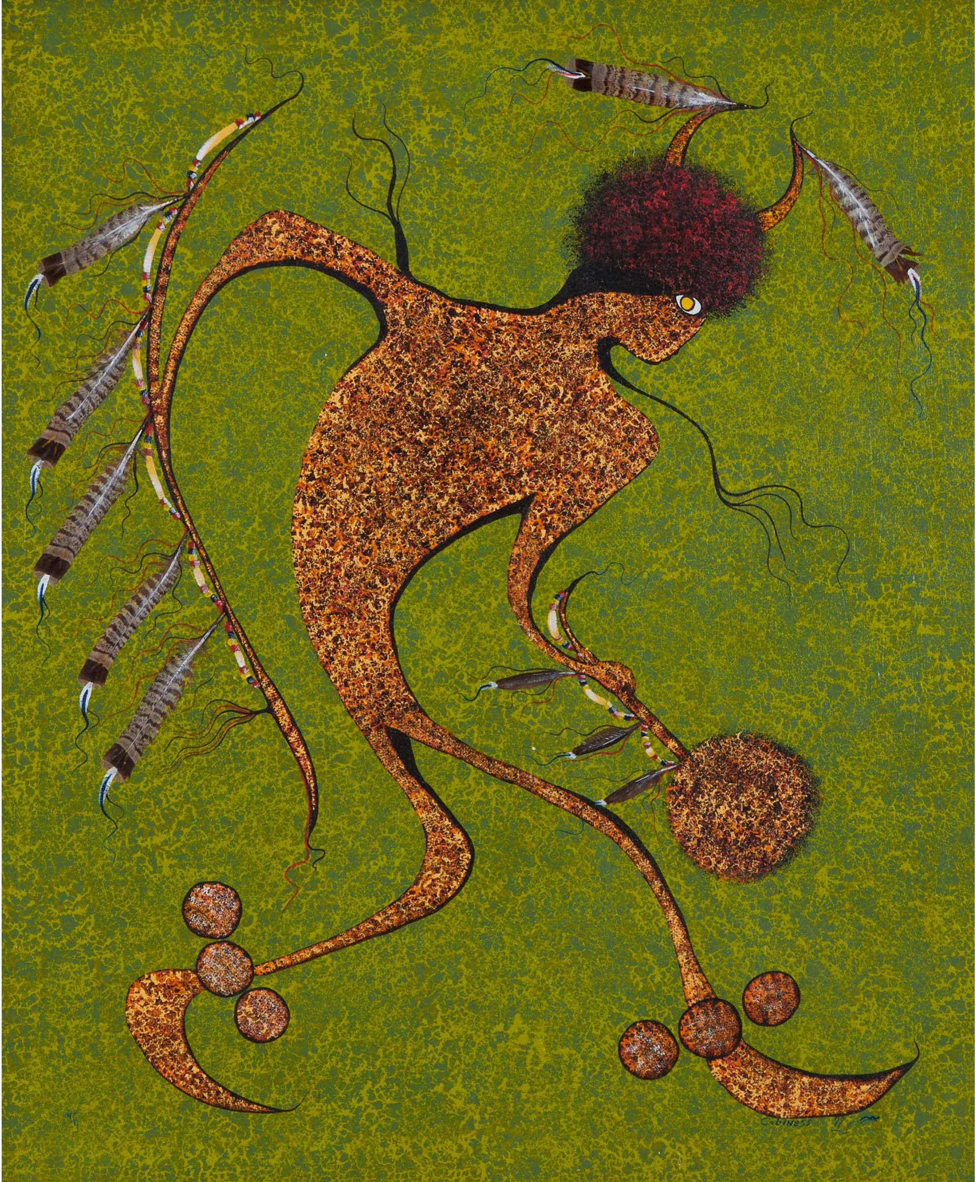 Eddy Cobiness (1933-1996) - Untitled (Midewiwin Dancer), 1979