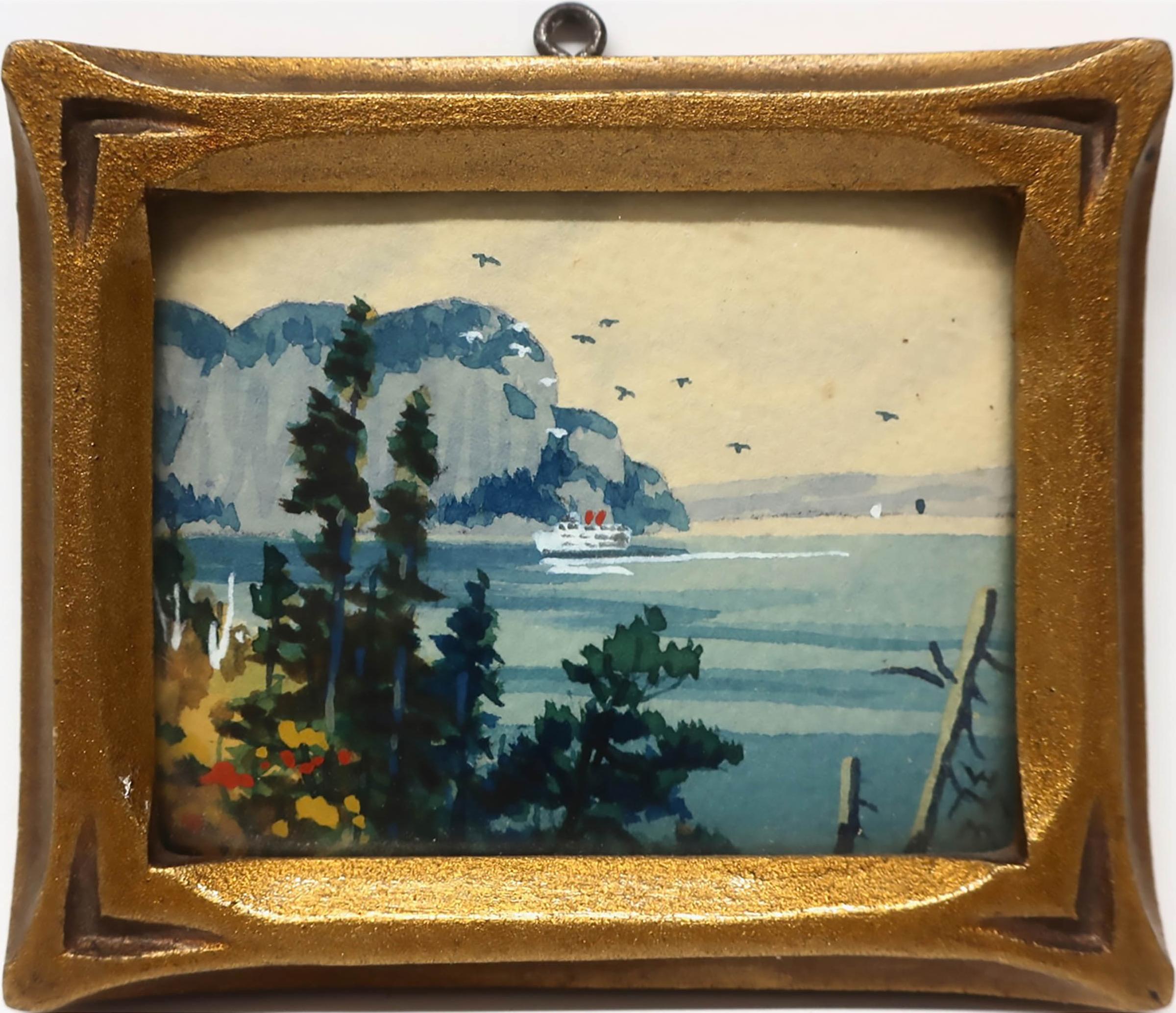 Willard Morse Mitchell (1879-1955) - A View On The Famous Cape Trinity From Cape Eternity, On The Historic Saguenay River, P.Q.