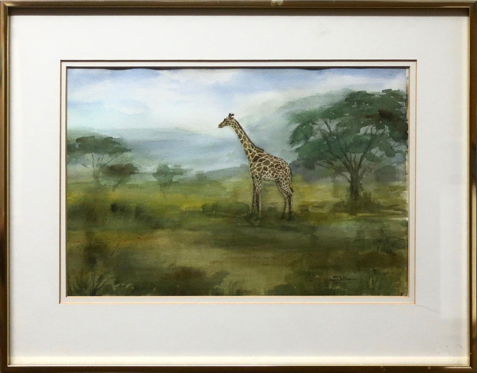 Betty Scale Hendrie (1916-2009) - Giraffe - Kenya