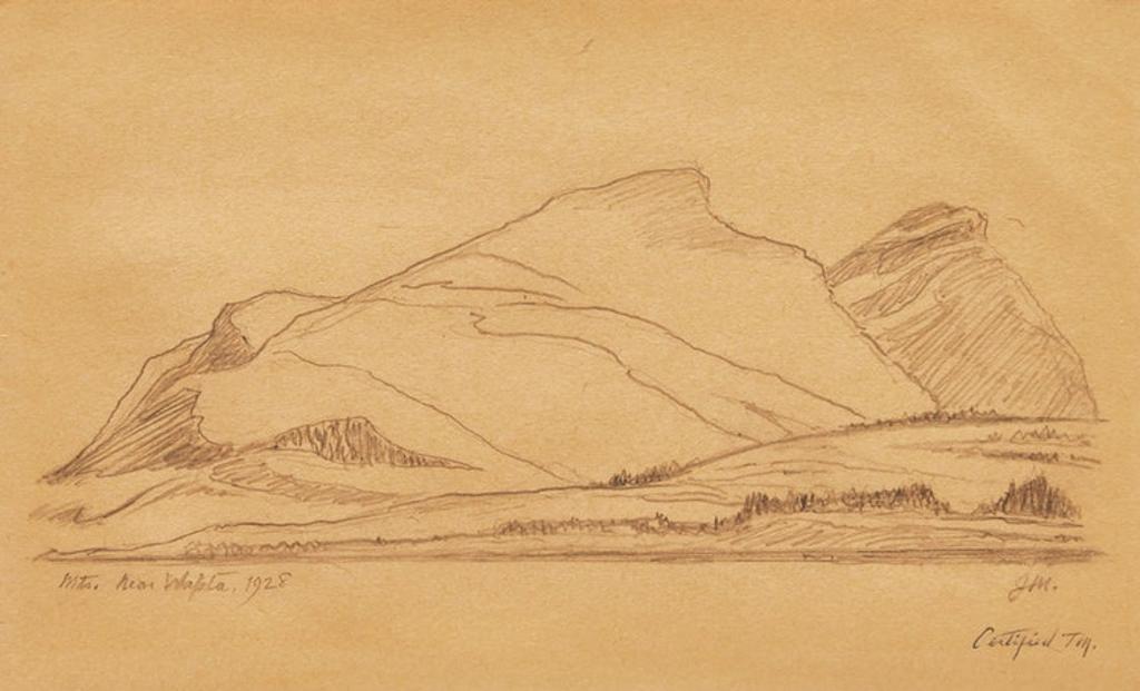 James Edward Hervey (J.E.H.) MacDonald (1873-1932) - Mountains Near Wapta, 1928