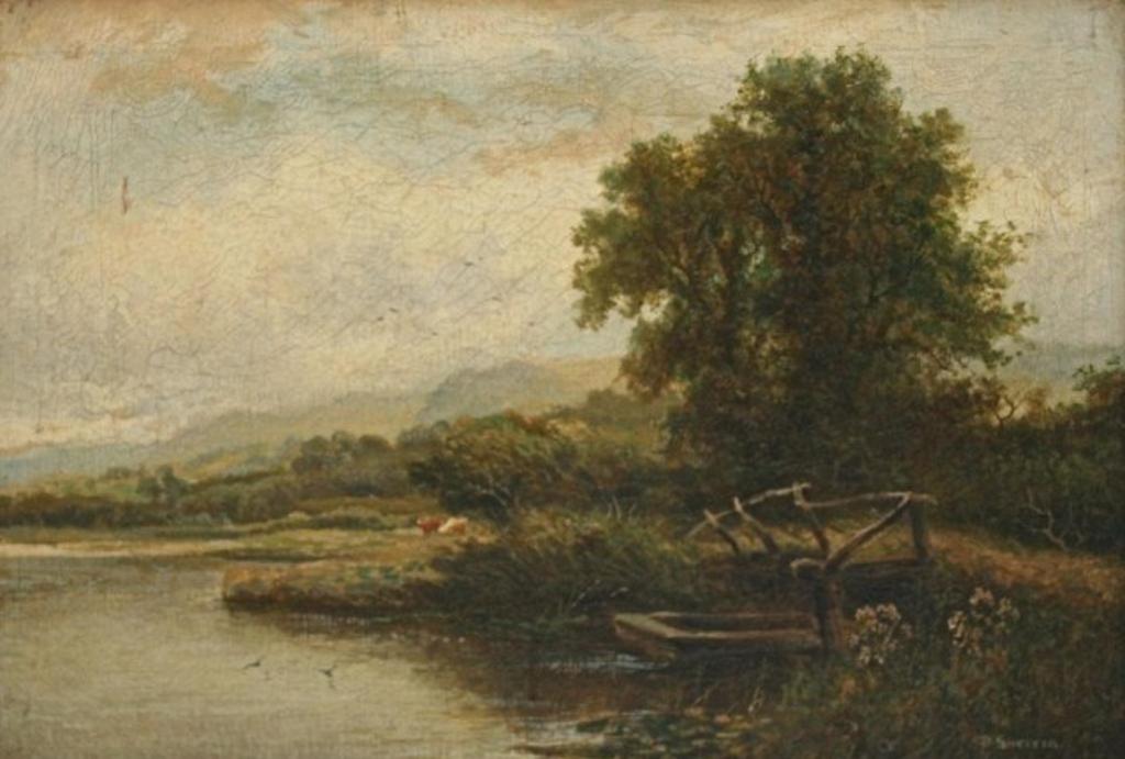 Daniel Sherrin (1868-1940) - Pastoral Landscape with Pond