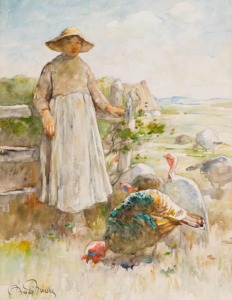 Horatio Walker (1858-1938) - The Turkey Girl
