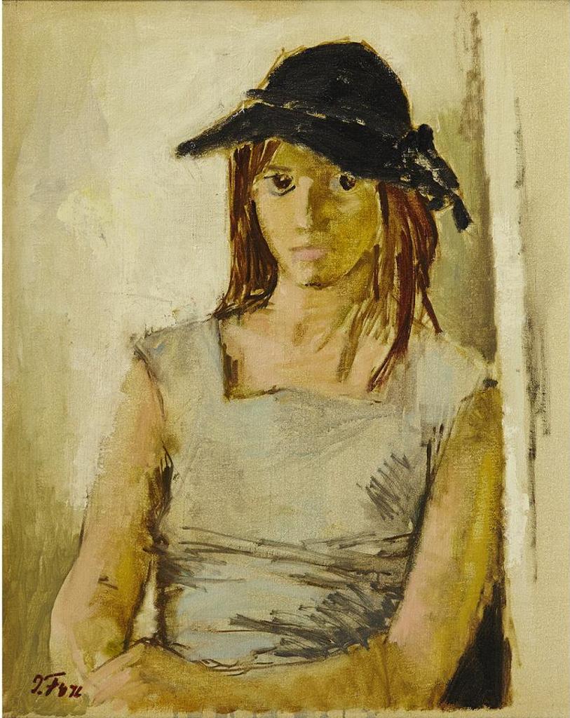John Richard Fox (1927-2008) - Portrait Of A Young Woman