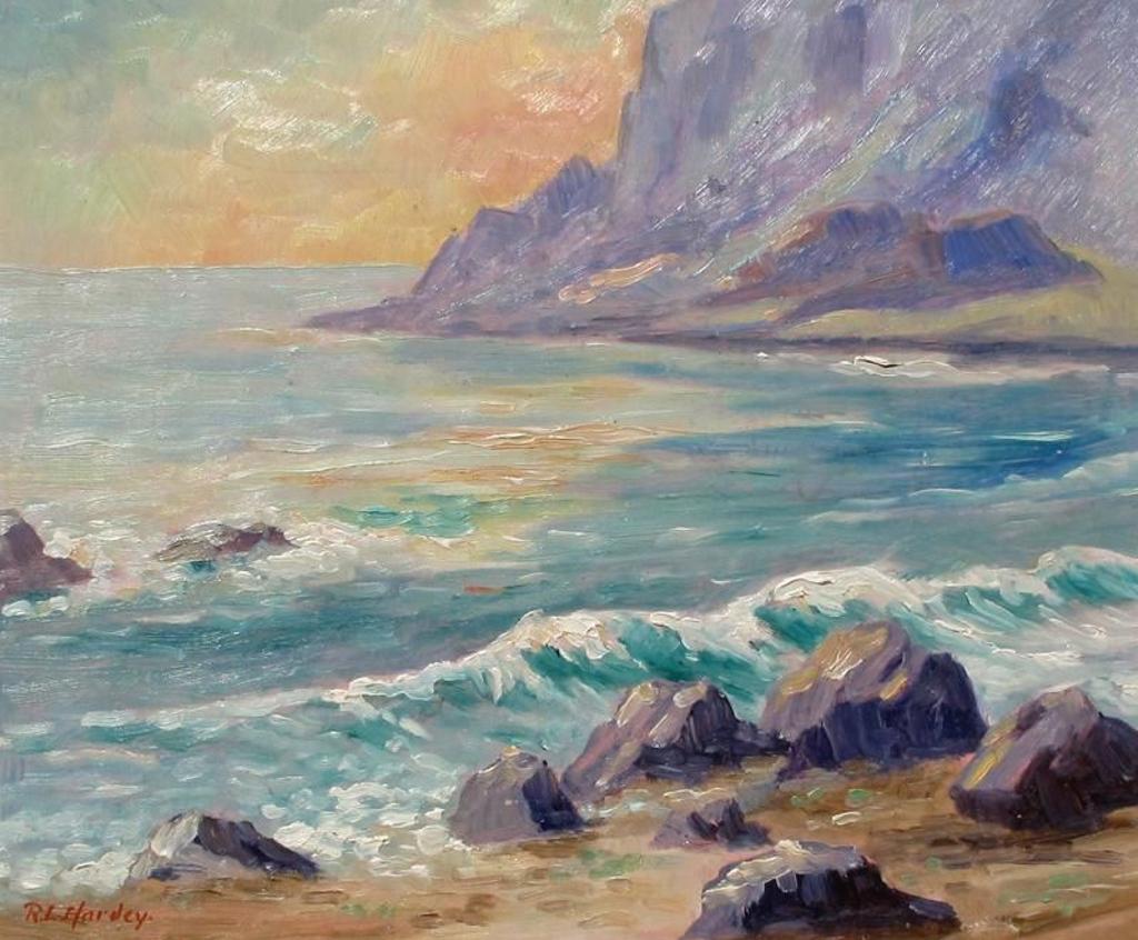 Reginald Llewellyn Harvey (1888-1963) - Marine Scene With Rocky Shore