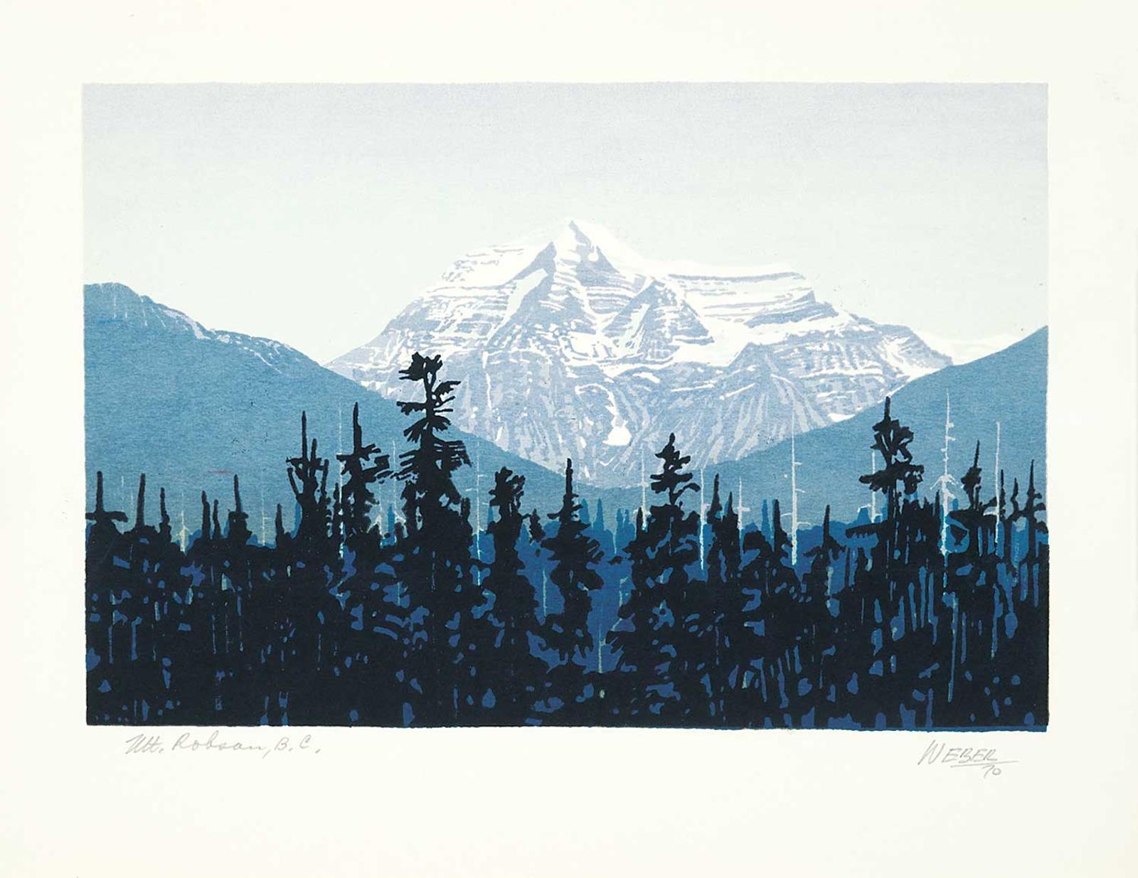 George Weber (1907-2002) - Mt. Robson, B.C.
