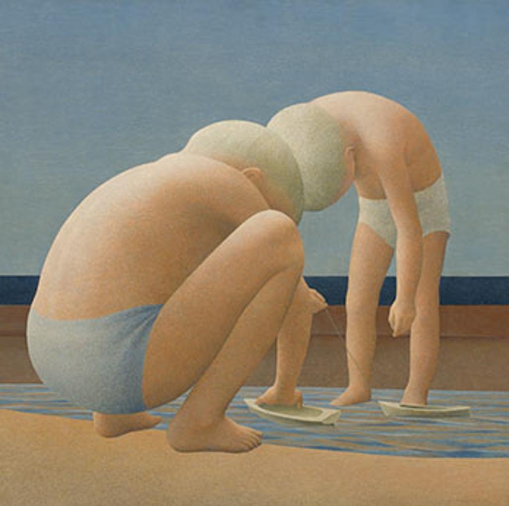 Alexander (Alex) Colville (1920-2013) - Two Boys Playing