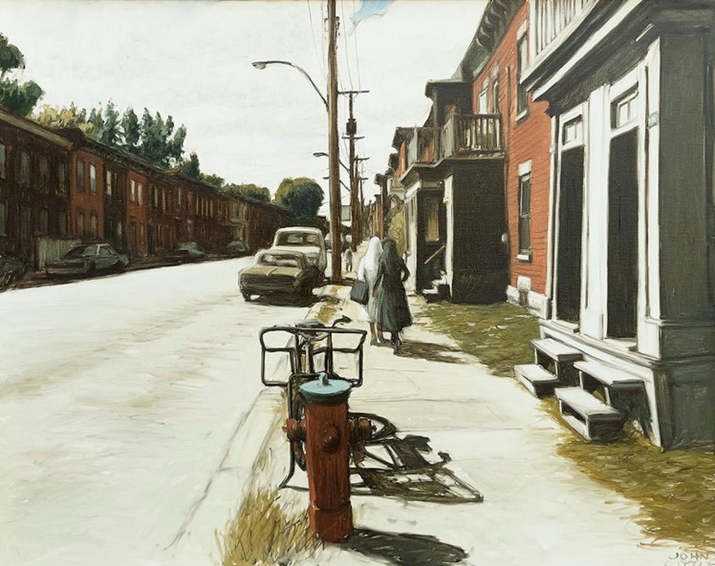 John Geoffrey Caruthers Little (1928-1984) - Septembre, rue Ste. Madeleine - Pointe St. Charles, Montreal