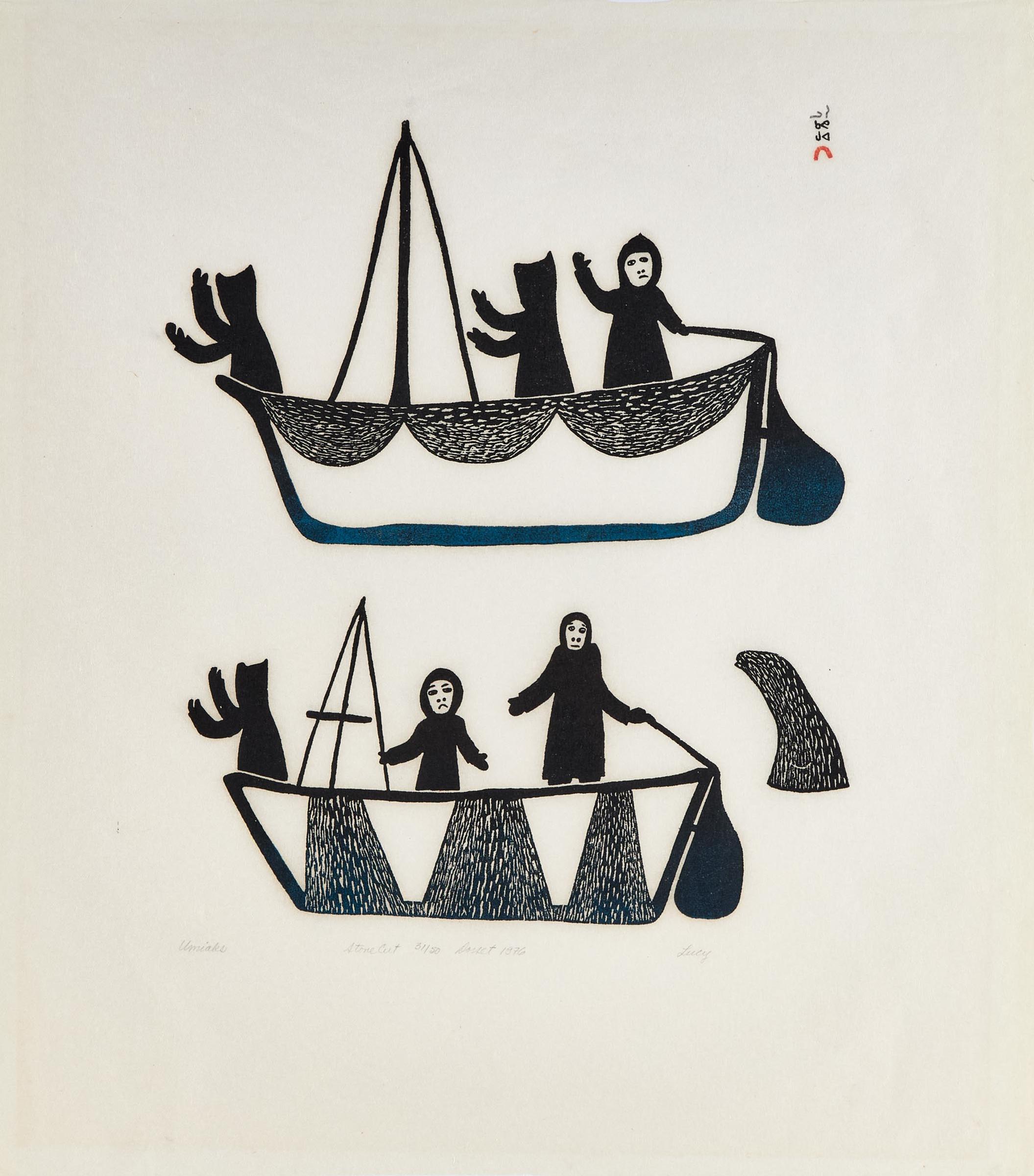 Lucy Qinnuayuak (1915-1982) - UMIAKS, 1976