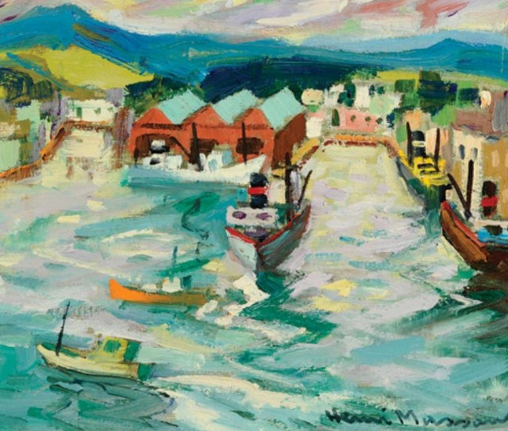 Henri Leopold Masson (1907-1996) - St. Johns Harbour From the Battery