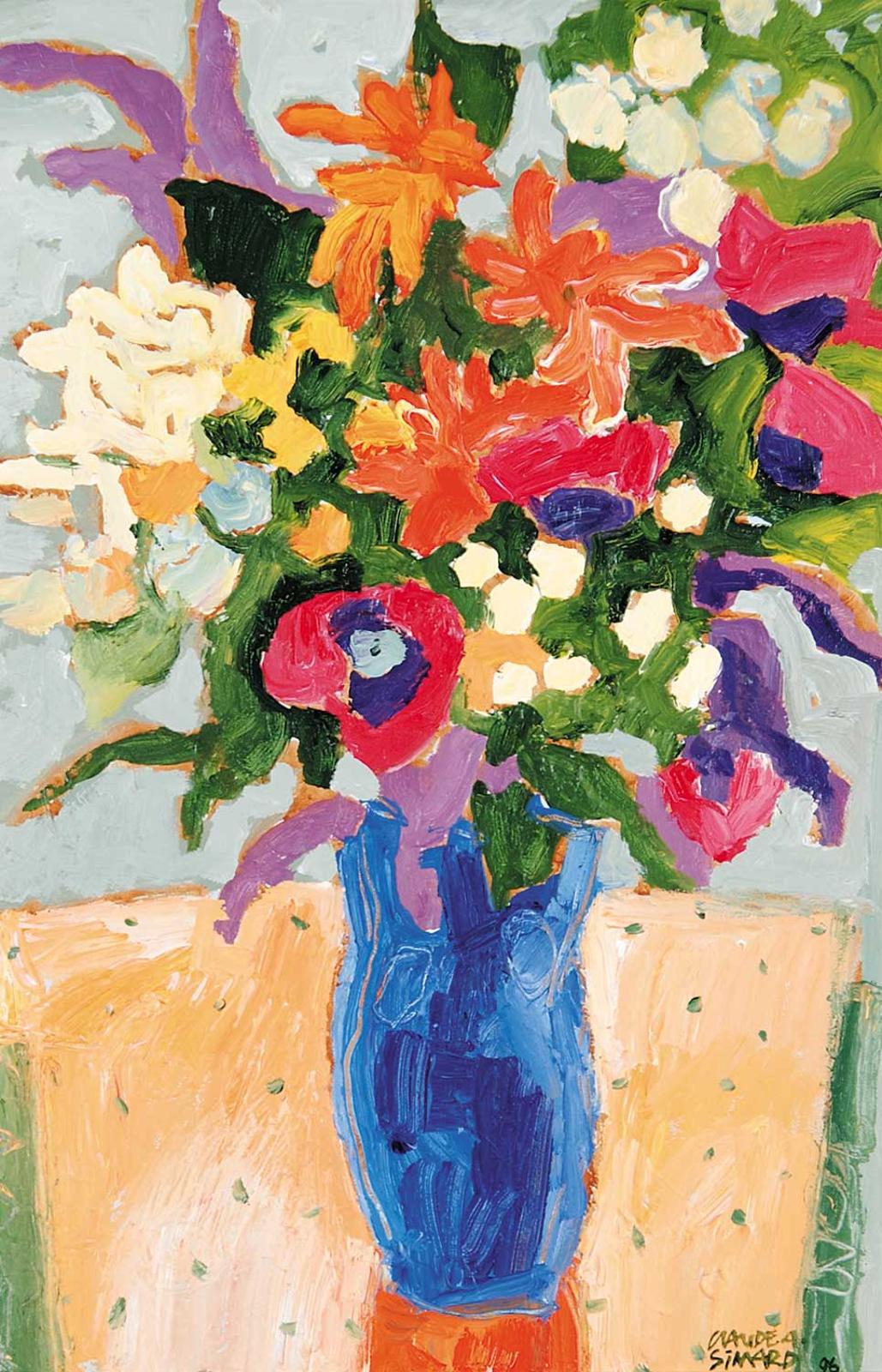 Claude Alphonse Simard (1956-2014) - Bouquet with Zinnias