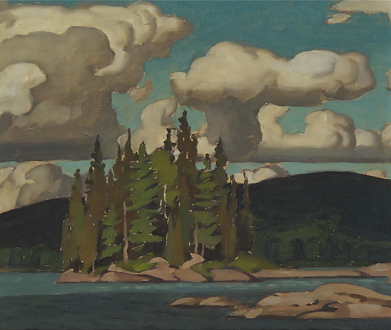Alfred Joseph (A.J.) Casson (1898-1992) - Island - Lake Of Two Rivers, C.1945