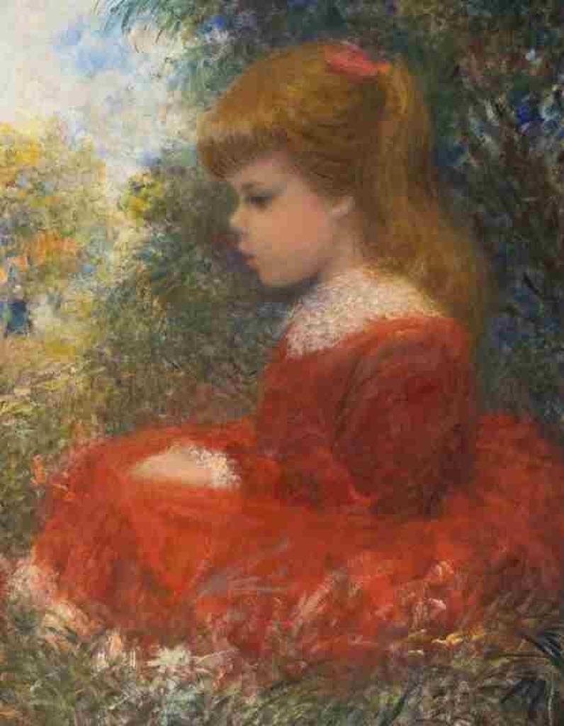 Harry Myers (1886-1961) - Untitled (Young Girl in Red)
