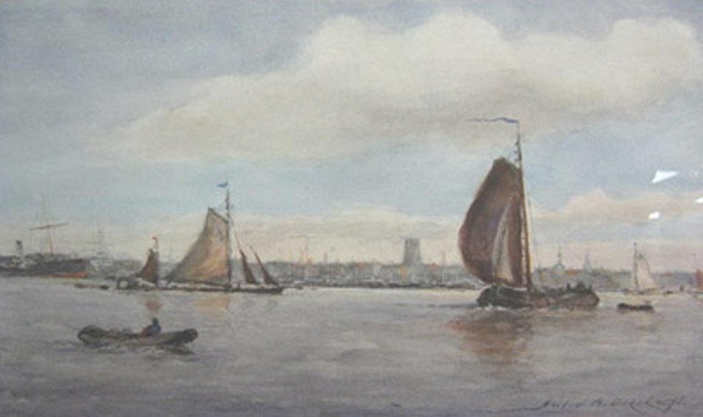 Bernardus Dirckx - Shipping In A Harbour