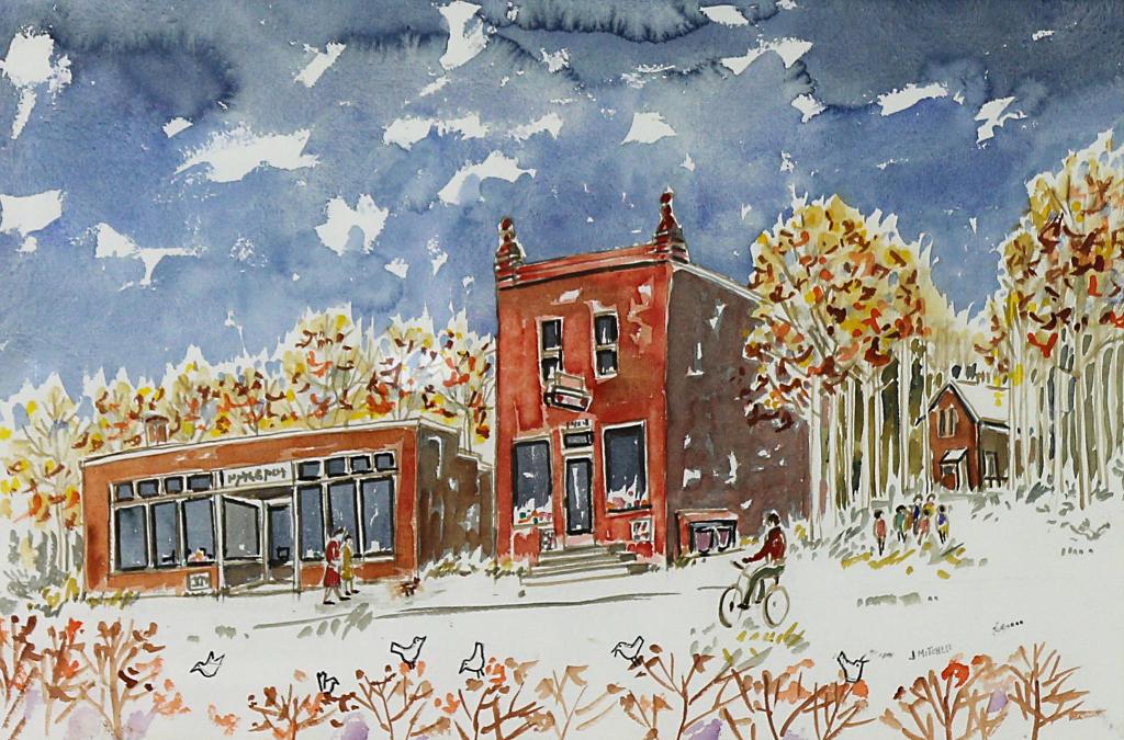 Janet Mitchell (1915-1998) - Fall In The Village