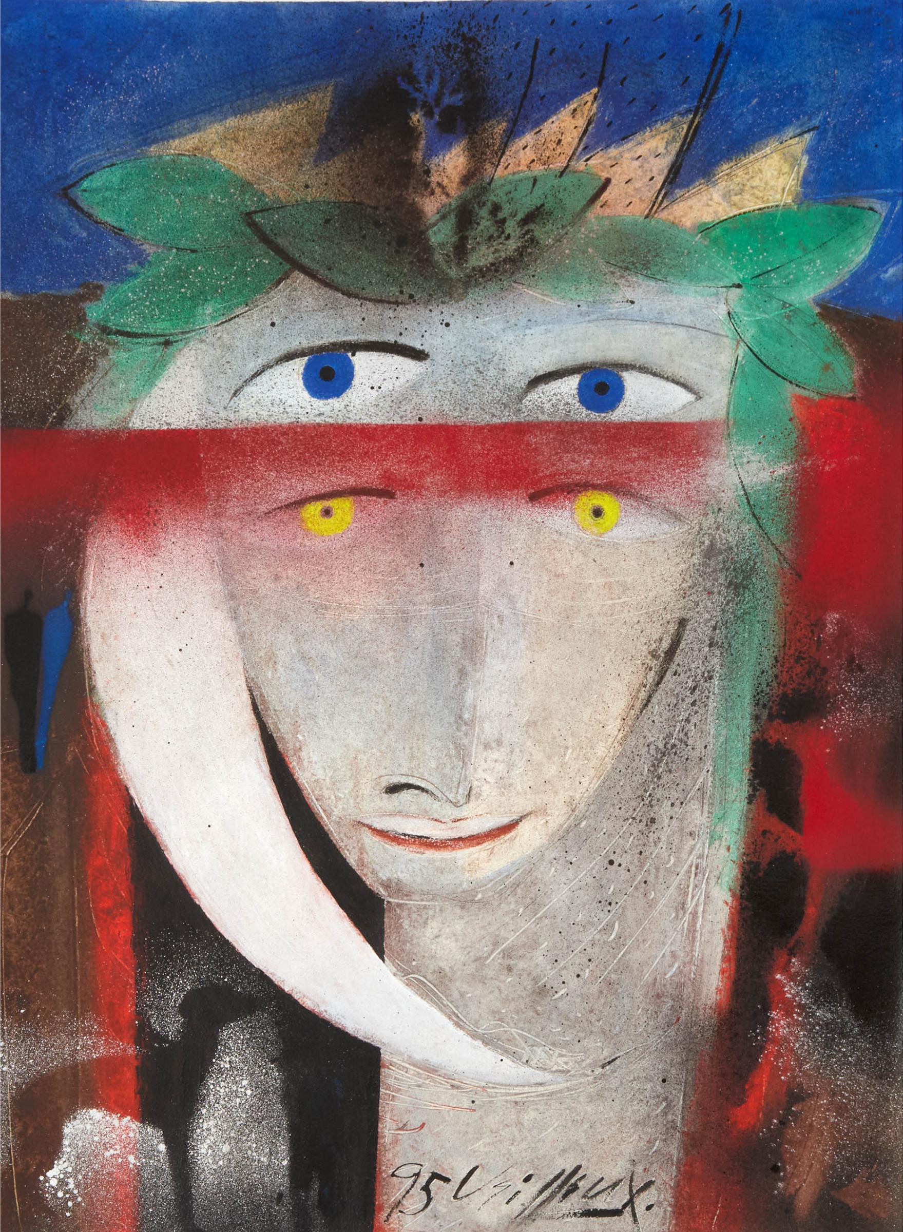 Joseph-Richard Veilleux - Untitled (Face With Four Eyes), 1995