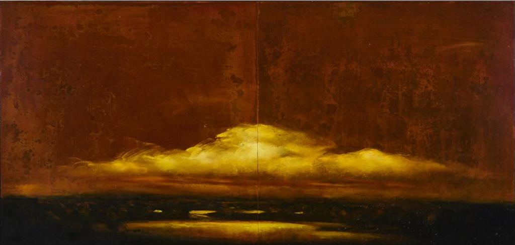 David Charles Bierk (1944-2002) - A Eulogy To Earth, Copper Sky #2, 1996